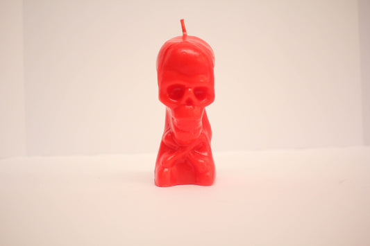 Red Skull Candle