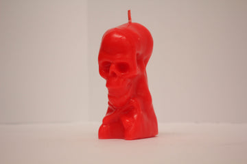 Red Skull Candle