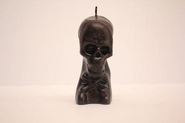 Black Skull Candle