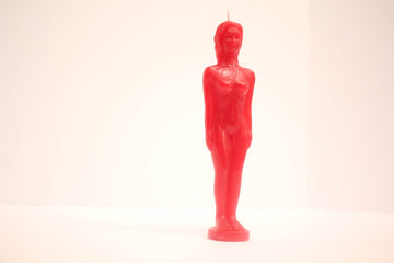 Red Woman Candle