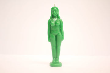 Green Woman Candle