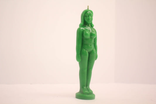 Green Woman Candle