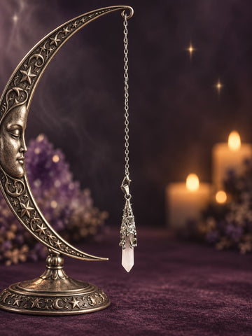 Queen Rose Quartz - Rose Quartz Pendulum